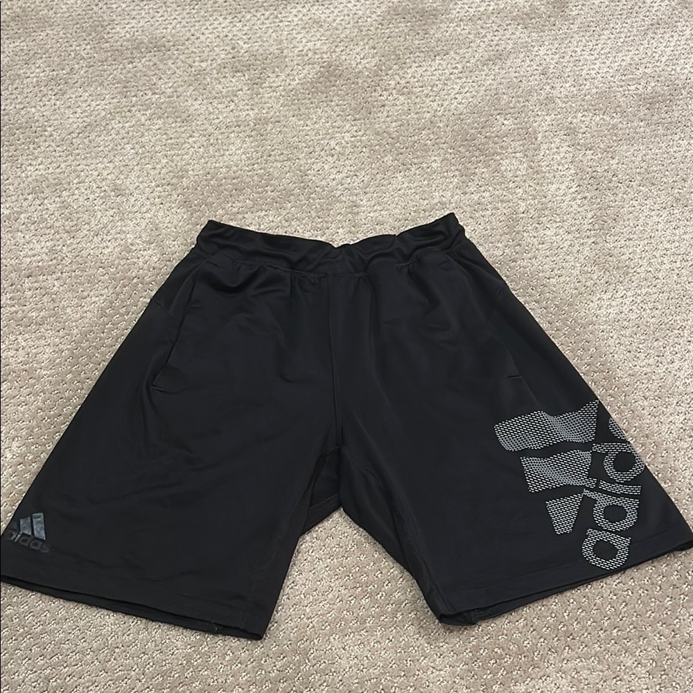 Adidas Black Athletic Shorts Moisture-Wicking Performance
